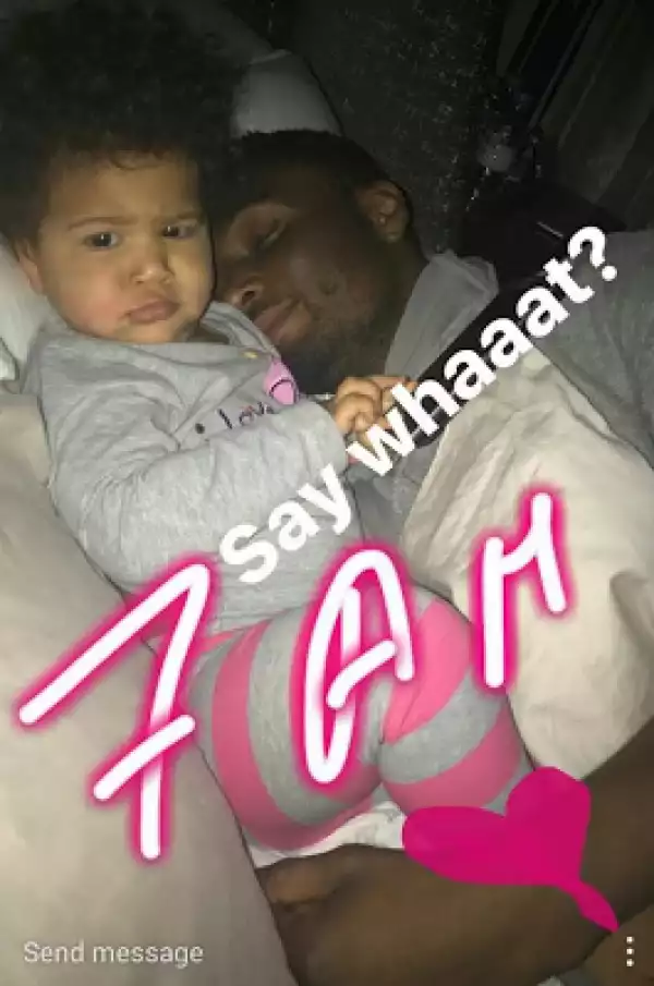 Mikel Obi cuddles his daughter in cute new photo